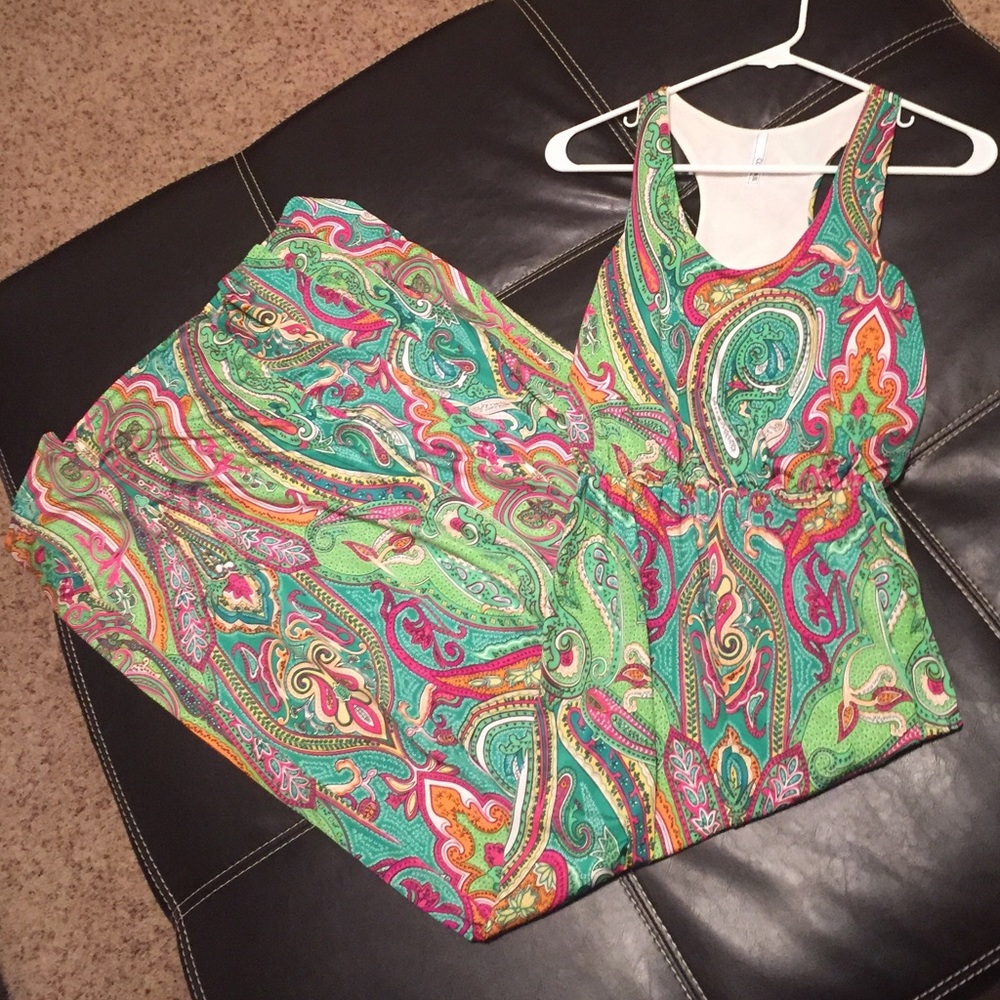 Printed maxi dress